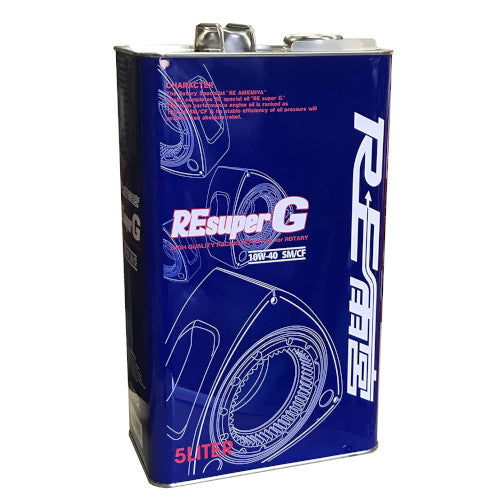 RE雨宮 RE Super G SM エンジンオイル 5L×1缶 10w-40