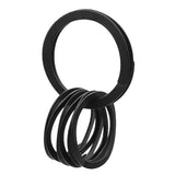 waveclips（ウェーブクリップス） キーリング 4個セット 爪を傷めない 取付簡単 キーホルダー